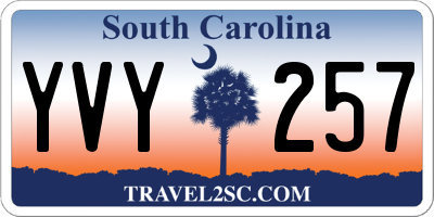 SC license plate YVY257