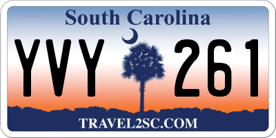 SC license plate YVY261