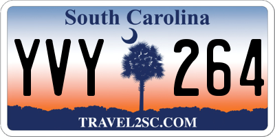 SC license plate YVY264