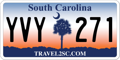 SC license plate YVY271