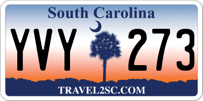 SC license plate YVY273