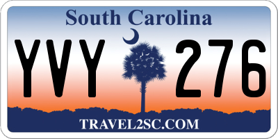 SC license plate YVY276