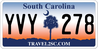 SC license plate YVY278