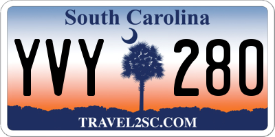 SC license plate YVY280
