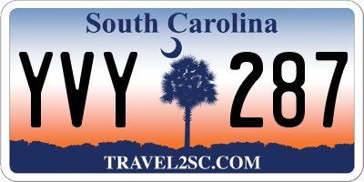 SC license plate YVY287