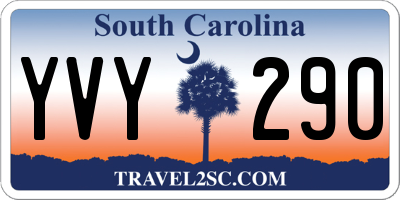 SC license plate YVY290