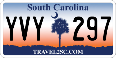 SC license plate YVY297