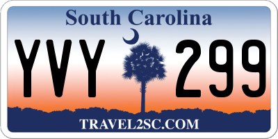 SC license plate YVY299