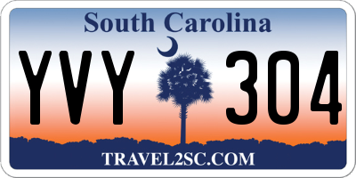 SC license plate YVY304