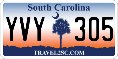 SC license plate YVY305