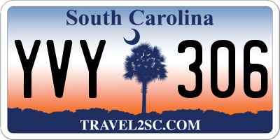 SC license plate YVY306