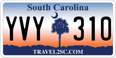 SC license plate YVY310