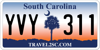 SC license plate YVY311