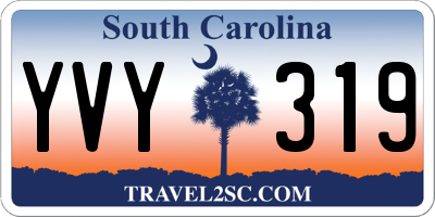 SC license plate YVY319