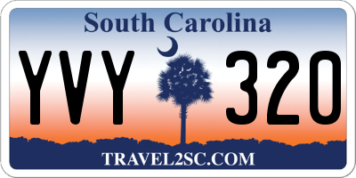 SC license plate YVY320