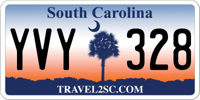 SC license plate YVY328