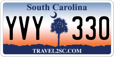 SC license plate YVY330