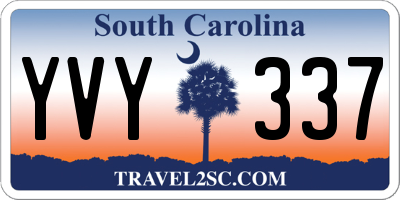 SC license plate YVY337