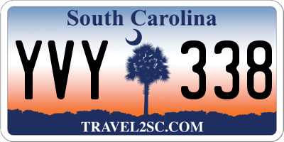 SC license plate YVY338