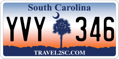 SC license plate YVY346