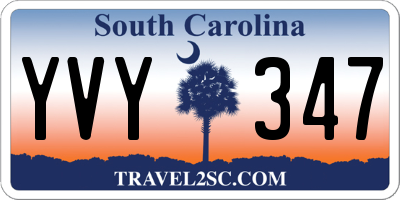 SC license plate YVY347