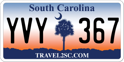 SC license plate YVY367