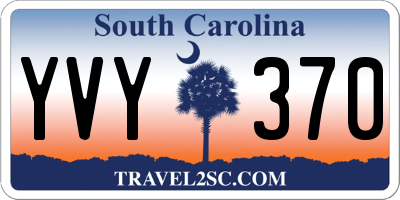 SC license plate YVY370