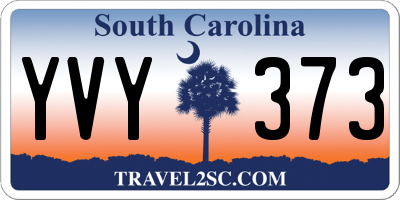 SC license plate YVY373
