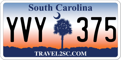 SC license plate YVY375