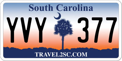 SC license plate YVY377