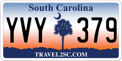SC license plate YVY379