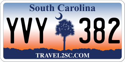 SC license plate YVY382
