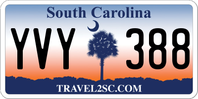 SC license plate YVY388