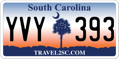 SC license plate YVY393