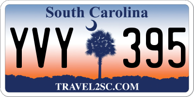 SC license plate YVY395