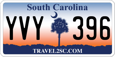 SC license plate YVY396