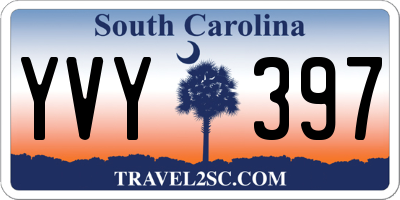 SC license plate YVY397