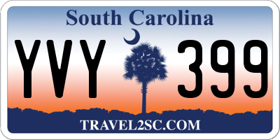 SC license plate YVY399