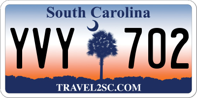 SC license plate YVY702