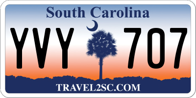 SC license plate YVY707