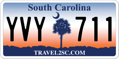 SC license plate YVY711