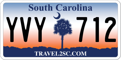 SC license plate YVY712