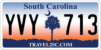 SC license plate YVY713