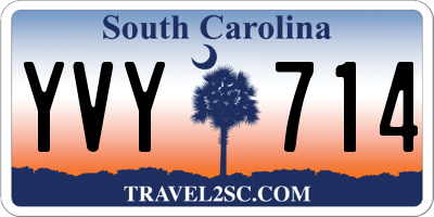 SC license plate YVY714