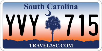 SC license plate YVY715