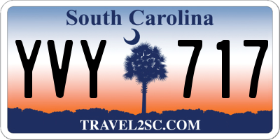 SC license plate YVY717