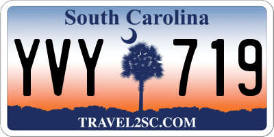 SC license plate YVY719