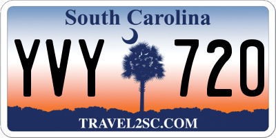 SC license plate YVY720