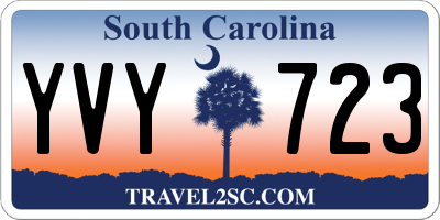 SC license plate YVY723