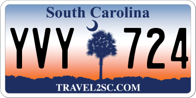 SC license plate YVY724